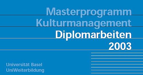 Diplomarbeiten 2003